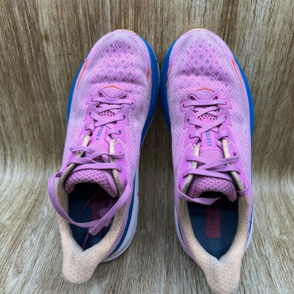 Hoka One One Clifton 9 Womens Size 8 Cyclamen Sweet Lilac Shoes 1127896 CSLC - Picture 6 of 10